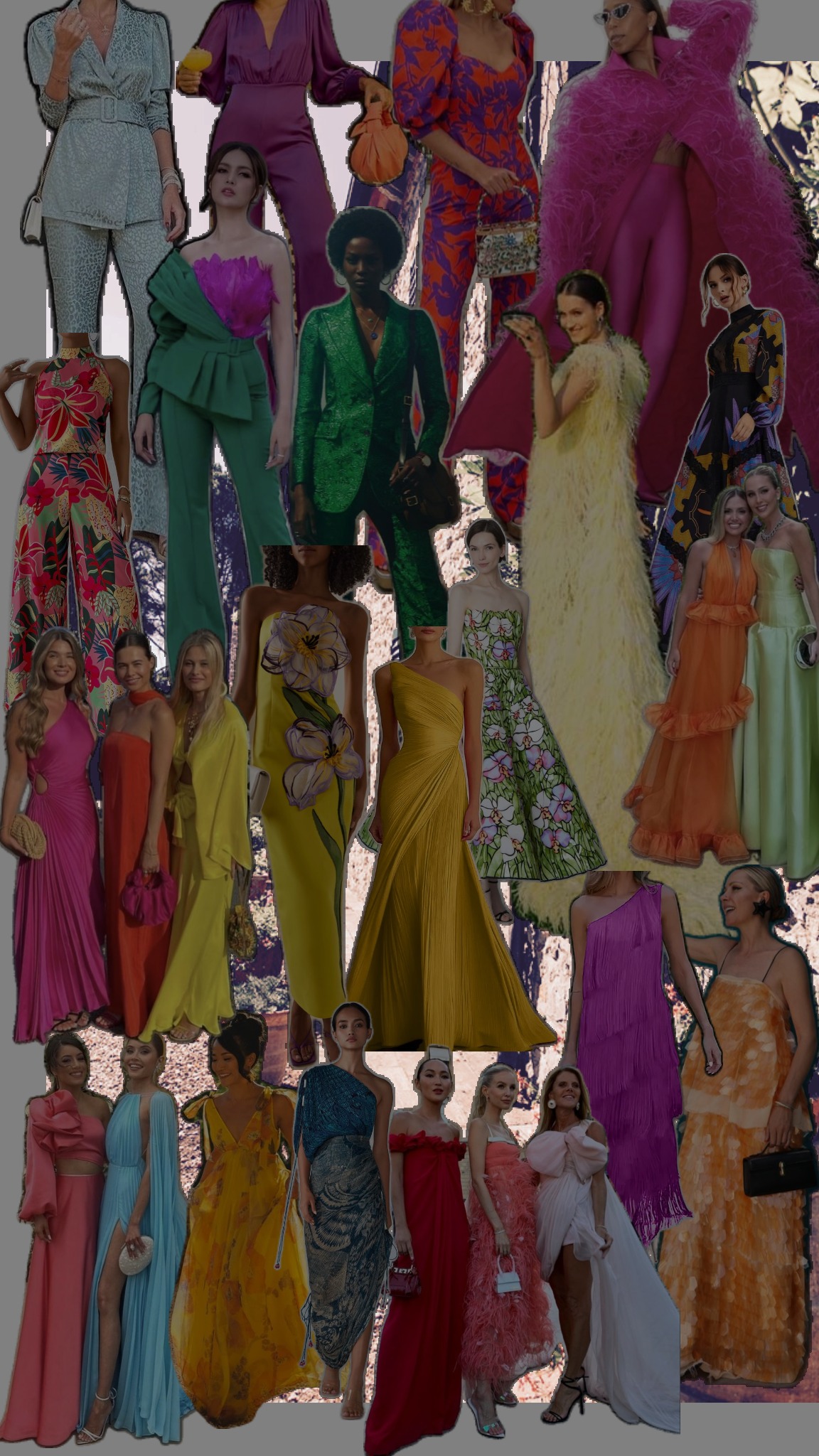 Women's fashion inspiration - jewel tones and bold gowns