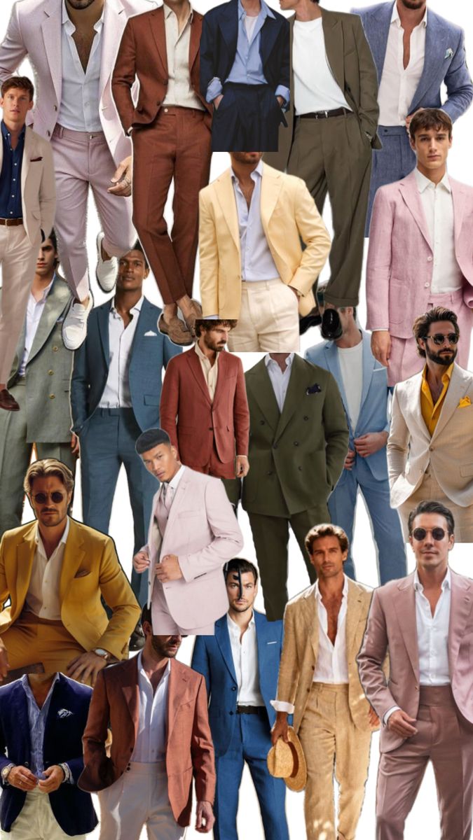 Men's fashion inspiration - linen suits and smart casual